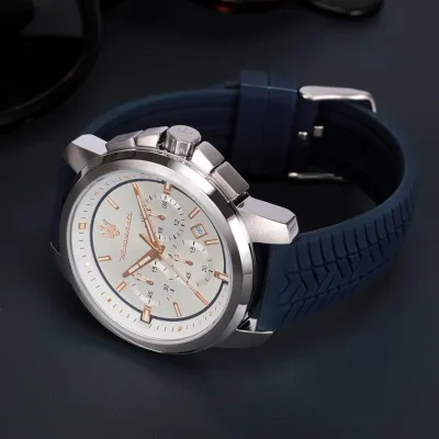 Maserati Successo Chronograph White Dial Watch